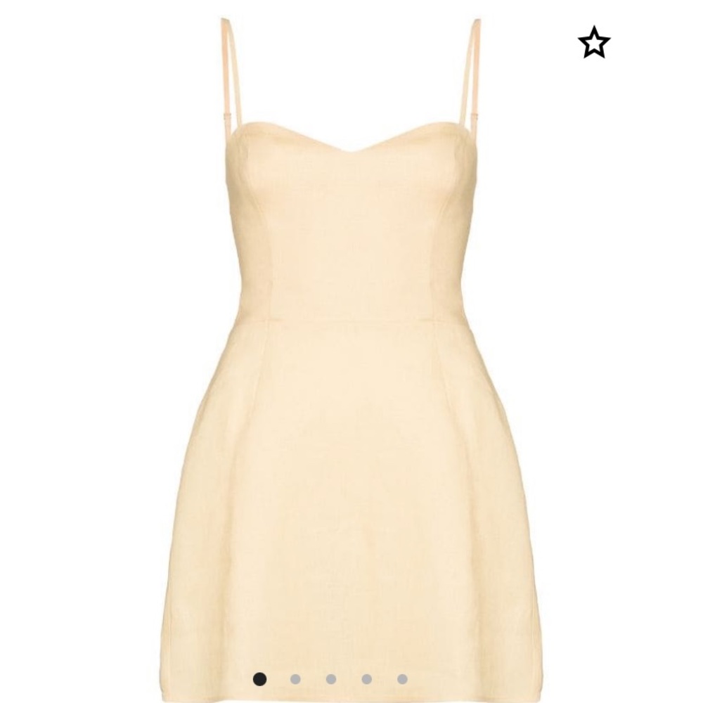 NWOT Reformation Roarke Dress in Yellow